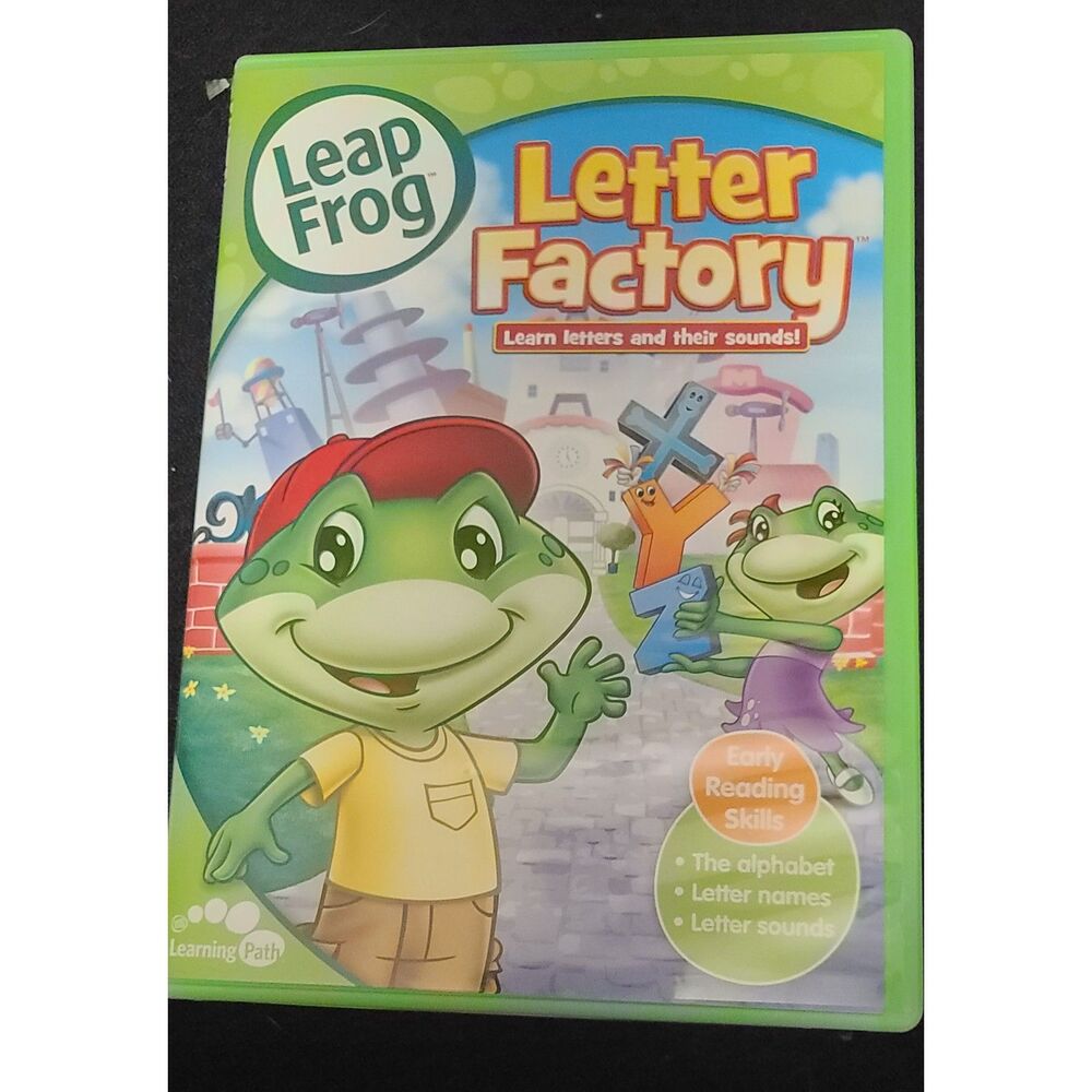 Leapfrog Learning DVD Collection with Cases, Letters, Numbers & Words,‎ Lot of 3
